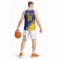 Custom Bosnia and Herzegovina Football Basketball Jersey Go Champion Sporty Style - Wonder Print Shop