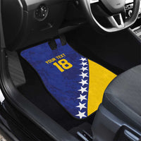 Custom Bosnia and Herzegovina Football Car Mats Go Champion Sporty Style - Wonder Print Shop
