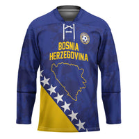 Custom Bosnia and Herzegovina Football Hockey Jersey Go Champion Sporty Style - Wonder Print Shop