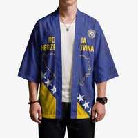 Custom Bosnia and Herzegovina Football Kimono Go Champion Sporty Style - Wonder Print Shop