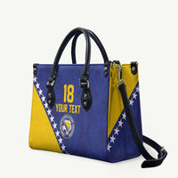 Custom Bosnia and Herzegovina Football Leather Bag Go Champion Sporty Style - Wonder Print Shop