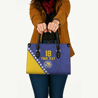 Custom Bosnia and Herzegovina Football Leather Bag Go Champion Sporty Style - Wonder Print Shop