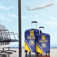 Custom Bosnia and Herzegovina Football Luggage Cover Go Champion Sporty Style - Wonder Print Shop