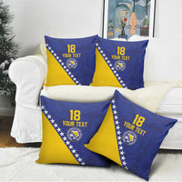 Custom Bosnia and Herzegovina Football Pillow Cover Go Champion Sporty Style - Wonder Print Shop