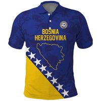 Custom Bosnia and Herzegovina Football Polo Shirt Go Champion Sporty Style - Wonder Print Shop
