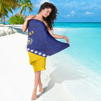 Custom Bosnia and Herzegovina Football Sarong Go Champion Sporty Style - Wonder Print Shop