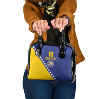 Custom Bosnia and Herzegovina Football Shoulder Handbag Go Champion Sporty Style - Wonder Print Shop