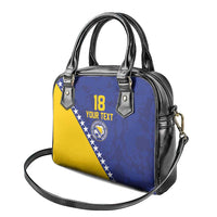 Custom Bosnia and Herzegovina Football Shoulder Handbag Go Champion Sporty Style - Wonder Print Shop