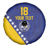 Custom Bosnia and Herzegovina Football Spare Tire Cover Go Champion Sporty Style - Wonder Print Shop