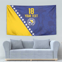 Custom Bosnia and Herzegovina Football Tapestry Go Champion Sporty Style - Wonder Print Shop