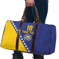 Custom Bosnia and Herzegovina Football Travel Bag Go Champion Sporty Style - Wonder Print Shop