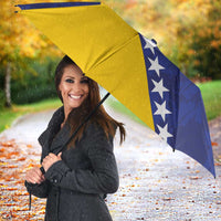 Custom Bosnia and Herzegovina Football Umbrella Go Champion Sporty Style - Wonder Print Shop