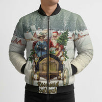 Estonia Christmas Bomber Puffer Jacket Roomsaid Joulupuhi - Wonder Print Shop