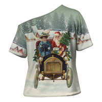 Estonia Christmas Cross Shoulder Shirt Roomsaid Joulupuhi - Wonder Print Shop