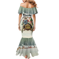 Estonia Christmas Family Matching Mermaid Dress and Hawaiian Shirt Roomsaid Joulupuhi - Wonder Print Shop