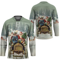 Estonia Christmas Hockey Jersey Roomsaid Joulupuhi - Wonder Print Shop