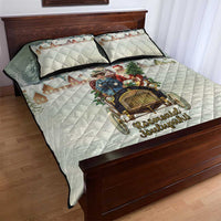 Estonia Christmas Quilt Bed Set Roomsaid Joulupuhi - Wonder Print Shop