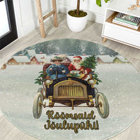 Estonia Christmas Round Carpet Roomsaid Joulupuhi - Wonder Print Shop