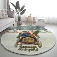Estonia Christmas Round Carpet Roomsaid Joulupuhi - Wonder Print Shop