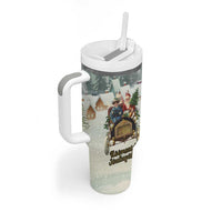 Estonia Christmas Tumbler With Handle Roomsaid Joulupuhi - Wonder Print Shop