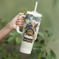 Estonia Christmas Tumbler With Handle Roomsaid Joulupuhi - Wonder Print Shop