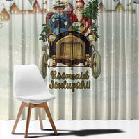 Estonia Christmas Window Curtain Roomsaid Joulupuhi - Wonder Print Shop