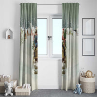 Estonia Christmas Window Curtain Roomsaid Joulupuhi - Wonder Print Shop
