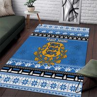 Estonia Christmas Area Rug Coat Of Arms Haid Joule - Wonder Print Shop