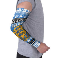 Estonia Christmas Arm Sleeves Coat Of Arms Haid Joule - Wonder Print Shop