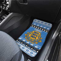 Estonia Christmas Car Mats Coat Of Arms Haid Joule - Wonder Print Shop