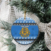 Estonia Christmas Ceramic Ornament Coat Of Arms Haid Joule - Wonder Print Shop