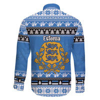 Estonia Christmas Family Matching Puletasi and Hawaiian Shirt Coat Of Arms Haid Joule - Wonder Print Shop
