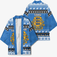 Estonia Christmas Kimono Coat Of Arms Haid Joule - Wonder Print Shop