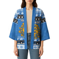 Estonia Christmas Kimono Coat Of Arms Haid Joule - Wonder Print Shop
