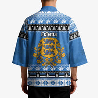 Estonia Christmas Kimono Coat Of Arms Haid Joule - Wonder Print Shop