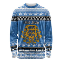 Estonia Christmas Long Sleeve Shirt Coat Of Arms Haid Joule - Wonder Print Shop
