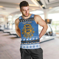 Estonia Christmas Men Tank Top Coat Of Arms Haid Joule - Wonder Print Shop