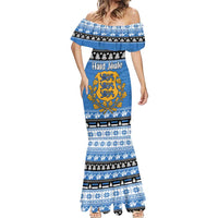 Estonia Christmas Mermaid Dress Coat Of Arms Haid Joule - Wonder Print Shop