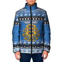 Estonia Christmas Padded Jacket Coat Of Arms Haid Joule - Wonder Print Shop