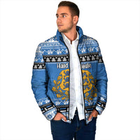 Estonia Christmas Padded Jacket Coat Of Arms Haid Joule - Wonder Print Shop