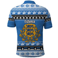 Estonia Christmas Polo Shirt Coat Of Arms Haid Joule - Wonder Print Shop