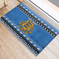 Estonia Christmas Rubber Doormat Coat Of Arms Haid Joule - Wonder Print Shop