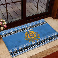 Estonia Christmas Rubber Doormat Coat Of Arms Haid Joule - Wonder Print Shop
