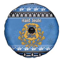 Estonia Christmas Spare Tire Cover Coat Of Arms Haid Joule - Wonder Print Shop
