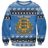 Estonia Christmas Sweatshirt Coat Of Arms Haid Joule - Wonder Print Shop