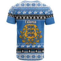 Estonia Christmas T Shirt Coat Of Arms Haid Joule - Wonder Print Shop