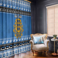 Estonia Christmas Window Curtain Coat Of Arms Haid Joule - Wonder Print Shop