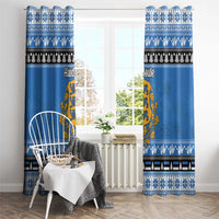 Estonia Christmas Window Curtain Coat Of Arms Haid Joule - Wonder Print Shop