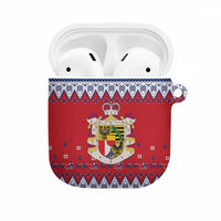 Liechtenstein Christmas AirPods Case Coat Of Arms Frohe Weihnachten - Wonder Print Shop
