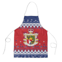 Liechtenstein Christmas Apron Coat Of Arms Frohe Weihnachten - Wonder Print Shop